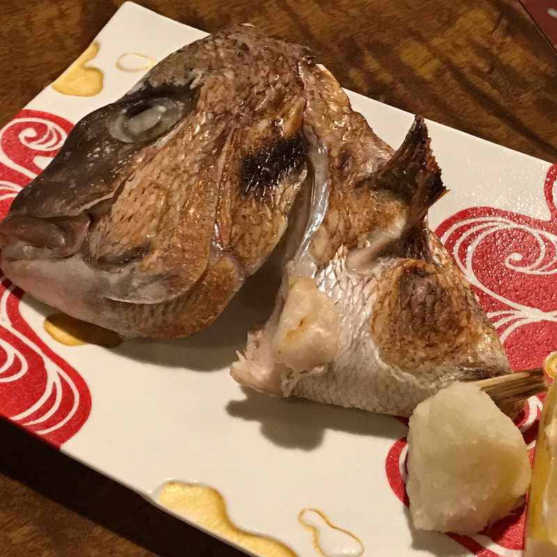 鯛かぶと塩焼き(ベッチャーの胃ぶくろ （べっちゃーのいぶくろ）)