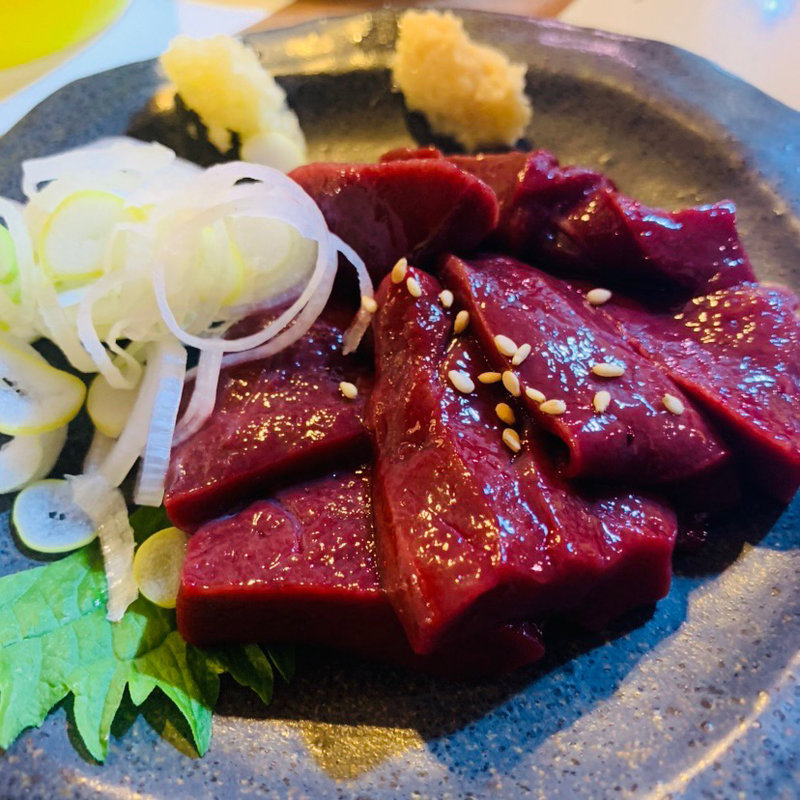 皿焼きレバー(宮川橋もつ肉店 )