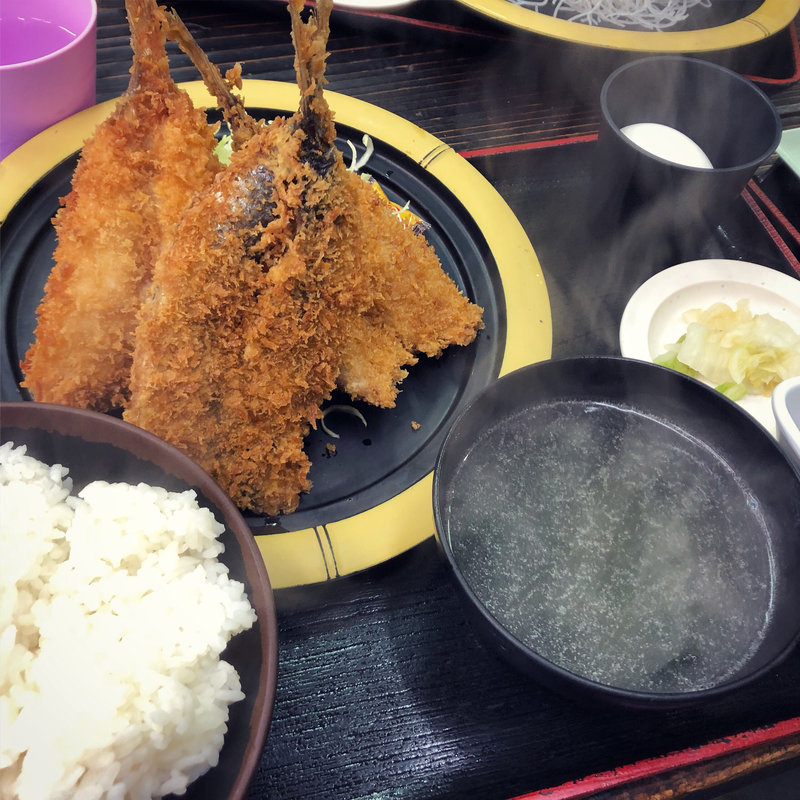 フライ盛り合わせ定食(ゆうき食堂)