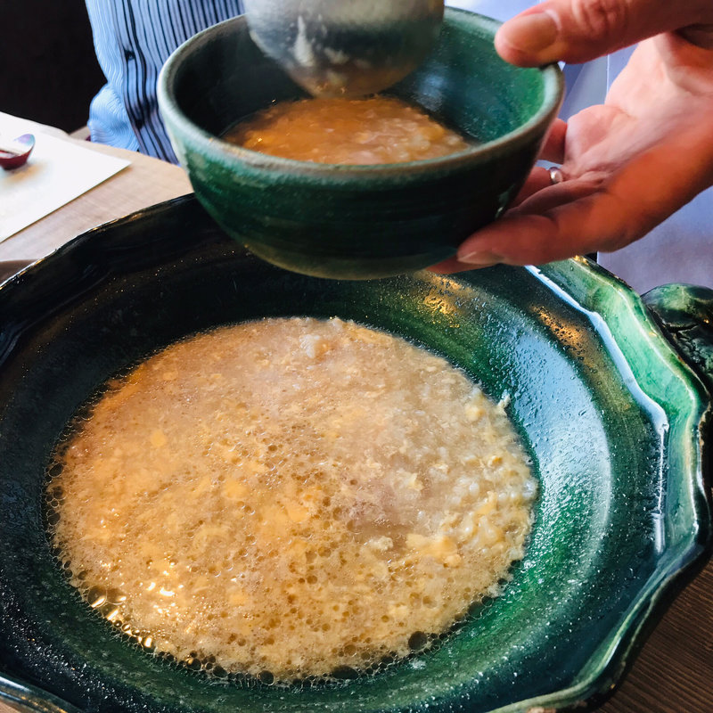 熊鍋の雑炊(徳山鮓 （とくやまずし）)