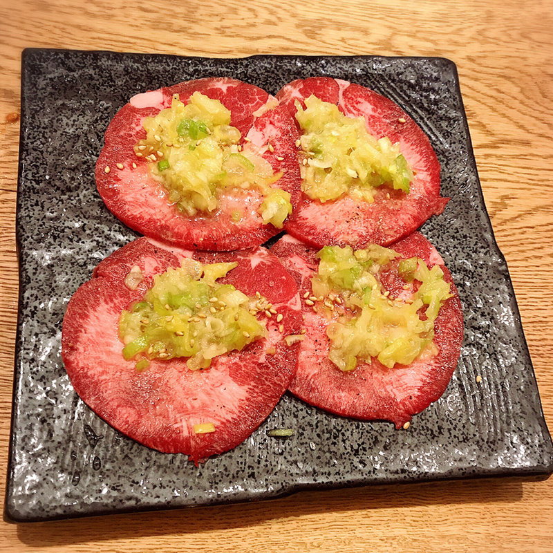 牛タンの葱塩焼き(肉亭いちゆく)