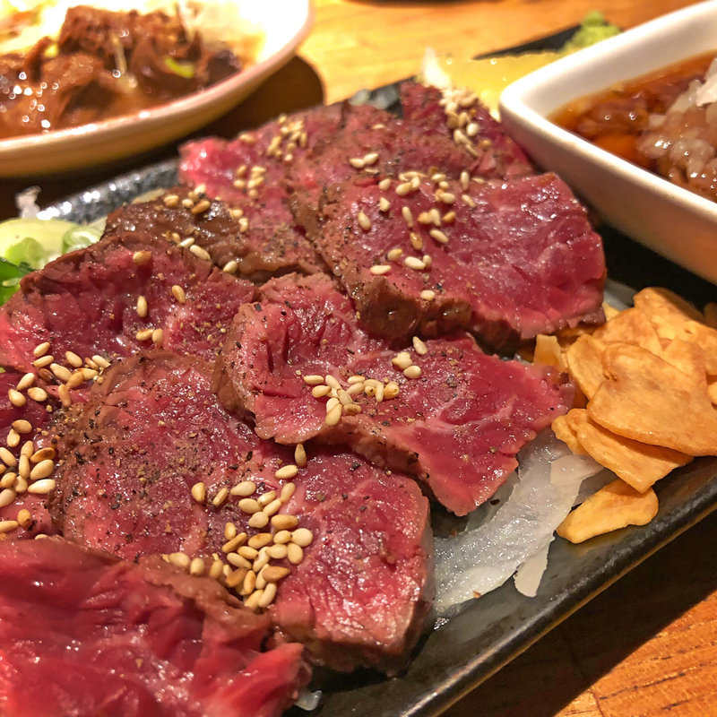 牛ハラミポン酢(もつ焼 楓)