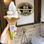 カフェ・ラテソフトクリーム(砂塚珈琲店 2号店)