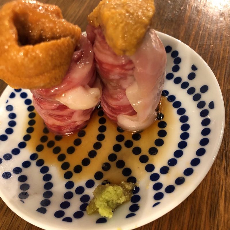 肉とウニ！！うにく(お肉と魚とおでんのマウンテン 西中島南方)