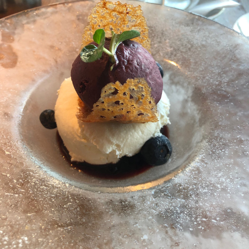 クレームダンジュ ブルーベリーソース(RIGOLETTO BAR AND GRILL)