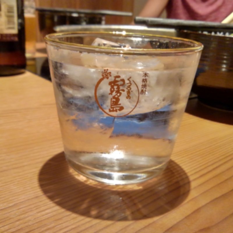 黒霧島水割り(博多もつ鍋 前田屋 総本店)