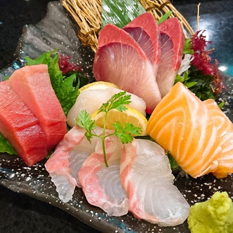 造り盛り五種(居魚屋なかた)