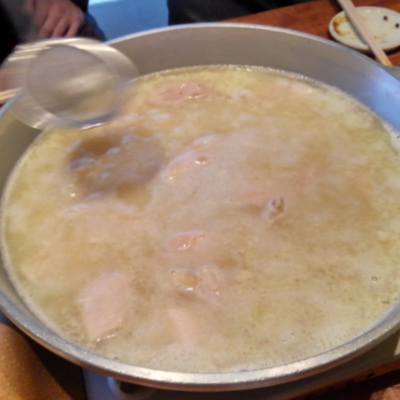 お昼の水炊きセット(とり田 博多本店)