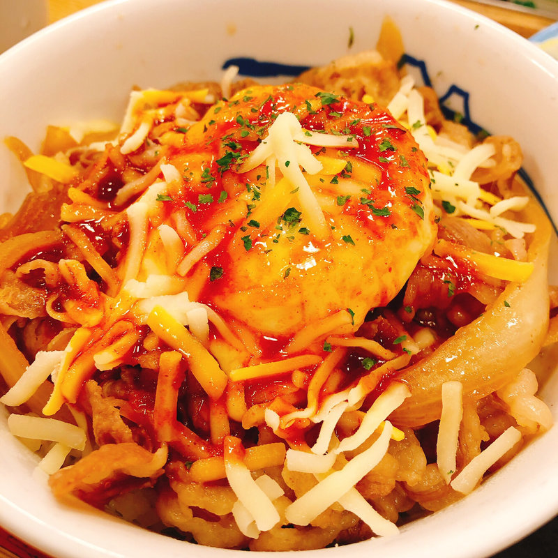 旨辛チーズポテト牛めし 並盛(松屋 守口市駅前店 )