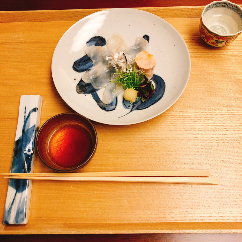 ふぐ刺しとあん肝(青山 仁)