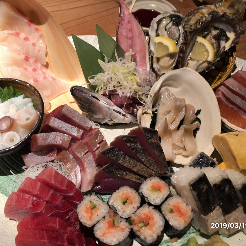 6点刺し盛り(秋葉原魚金)