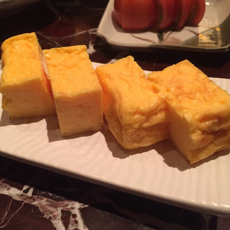 厚焼き玉子(寿司居酒屋 八兵衛 青山本店)