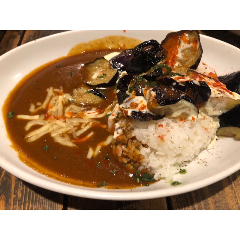 茄子とWチーズカレー(TWO SAM'S UP （ツーサムズアップ）)