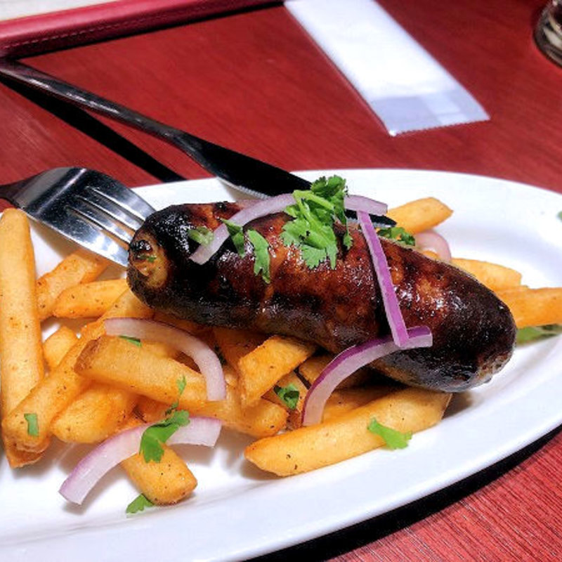 ゴア風ソーセージグリル フライドポテト添え(エリックサウスマサラダイナー)