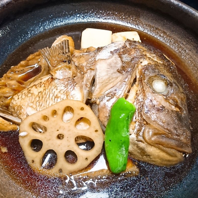 鯛のあらだき(炭火食彩の里 一休)