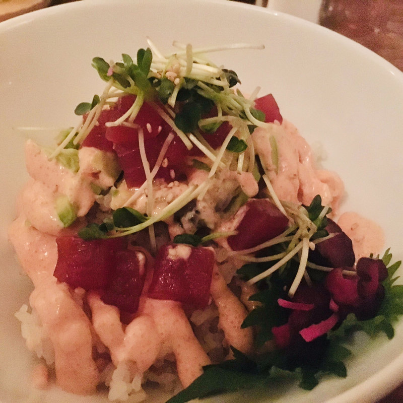 アボカドとマグロの明太どんぶり(chano-ma 中目黒（チャノマ）)