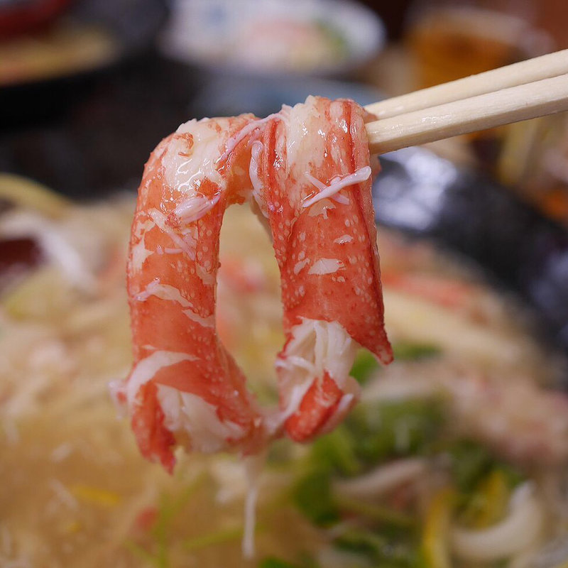 本ずわい蟹の葛あんかけうどん(手打ちうどん 紅屋)