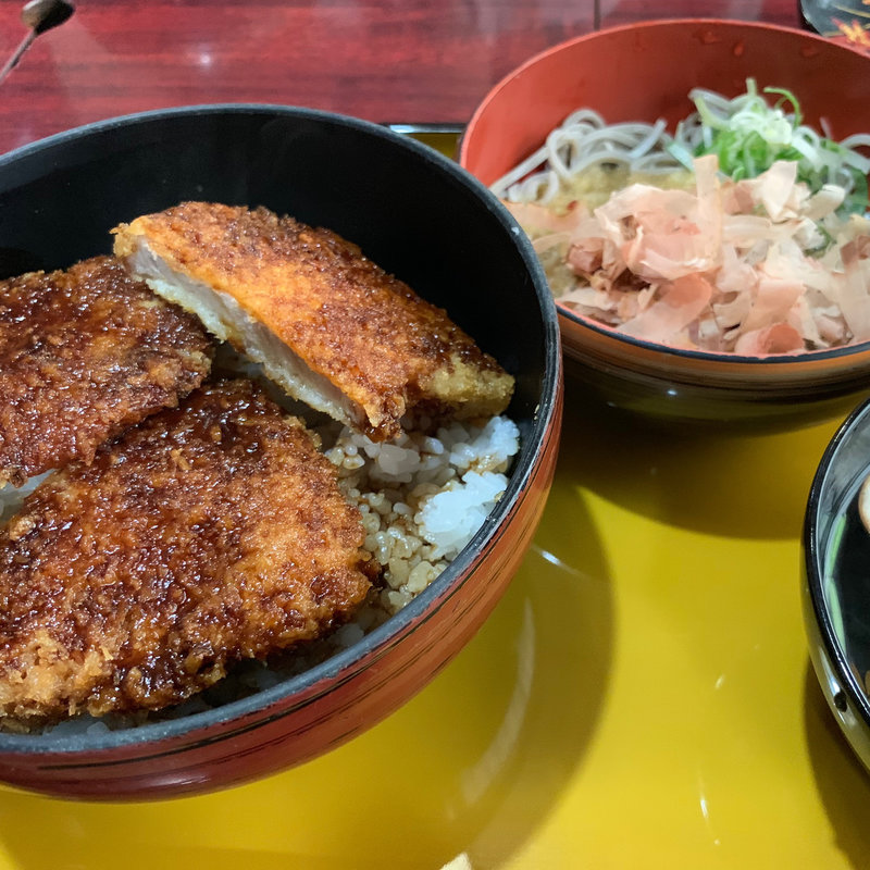 ソースカツ丼＆蕎麦定食(越前生そば　ながと )