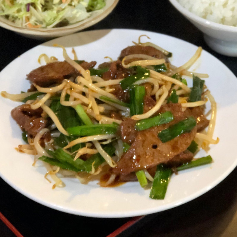 レバニラ定食(中華料理 幸福亭)