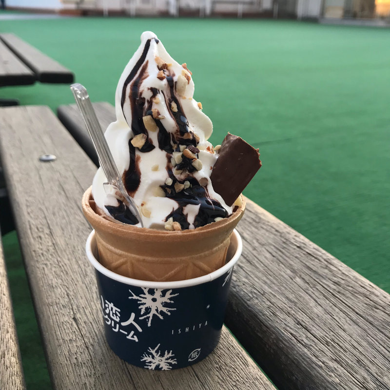 白い恋人ソフトクリーム(東武百貨店 池袋店 催事場)