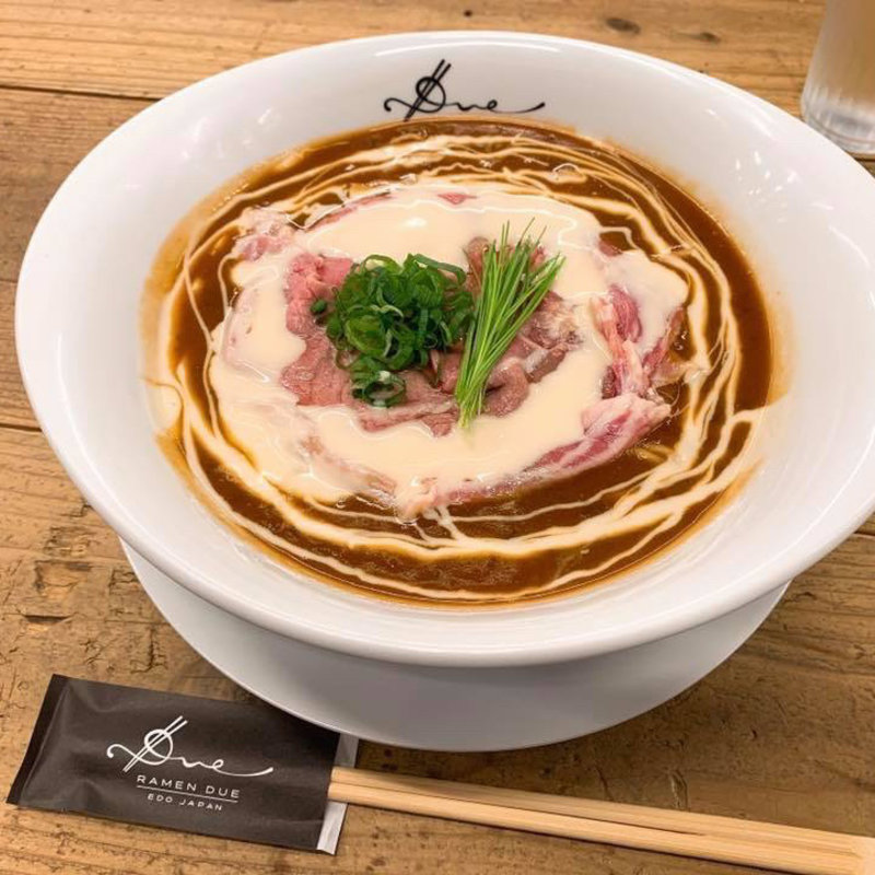 ぶどう牛のハヤシそば(Ramen ドゥエ Edo Japan)