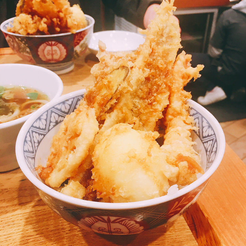特製天丼+うどん(本町製麺所 天)
