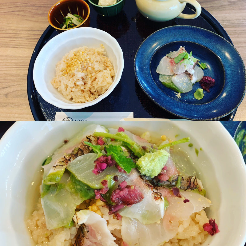 抹茶味噌の鯛茶漬け(GREEN TEA RESTAURANT 1899 OCHANOMIZU （グリーン ティー レストラン イチハチキュウキュウ）)