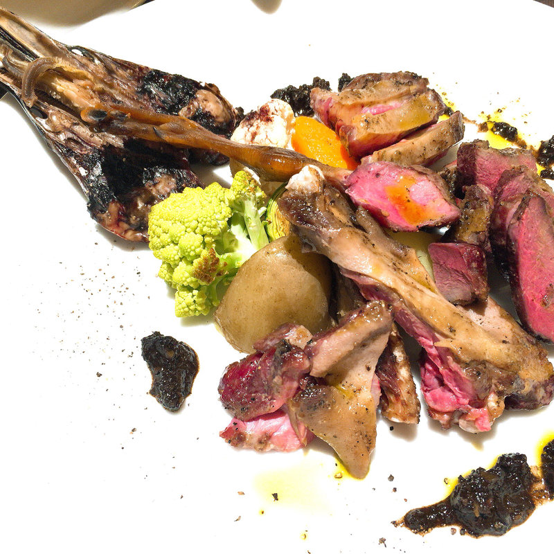 千葉 コルベール青首鴨のいろいろ部位食べ比べ ローストぺヴェラーダ(オステリア・アウストロ （Osteria Austro）)