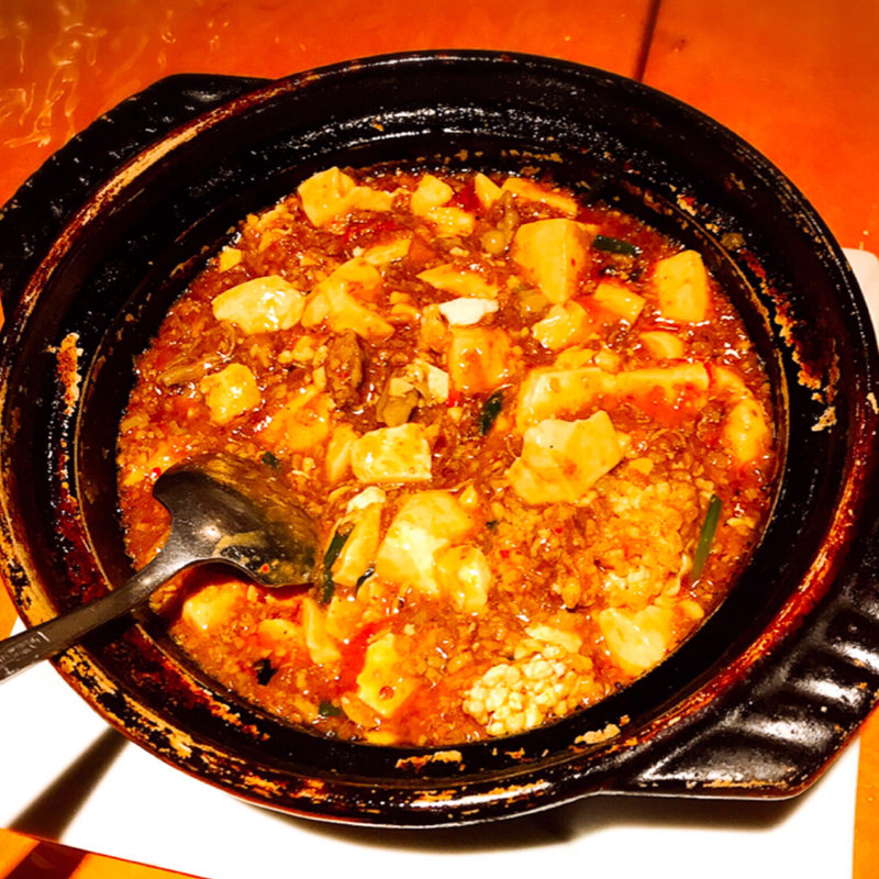 牛スジ入りあつあつマーボーおこげ(家座冨 （家座冨 カザフ）)