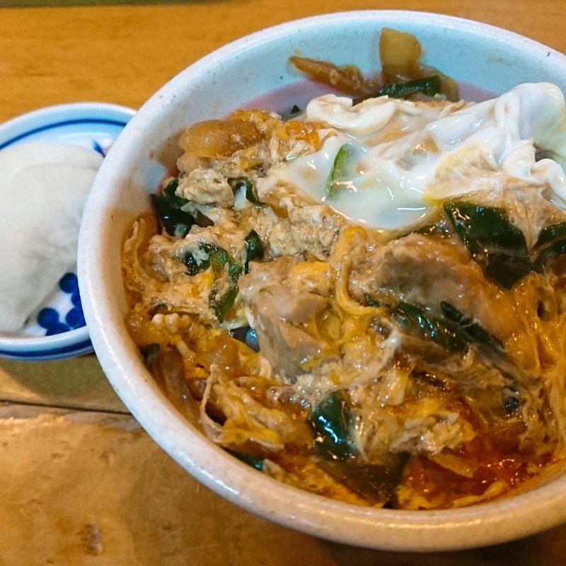 ミニ親子丼(まるはちうどん)