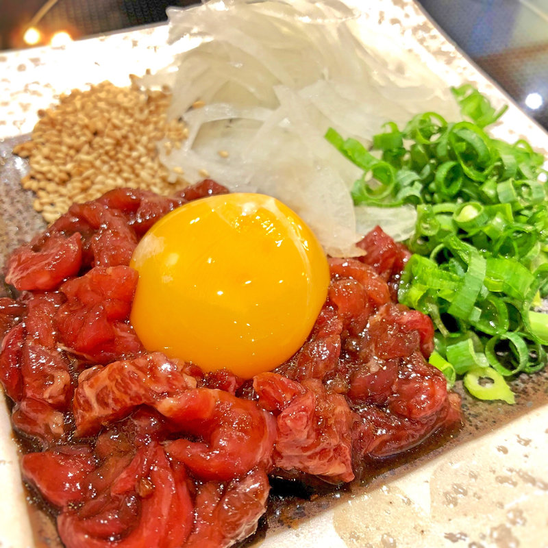 馬肉ユッケ(博多もつ鍋 おおやま 仙台)