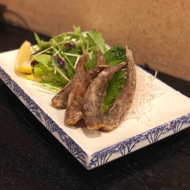 メヒカリの唐揚げ(居酒屋 ひでちゃん)