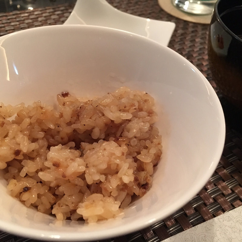 ガーリックライス 赤出汁 香の物（黒毛和牛ステーキコース）(エンターテイメントグリル&バー「SHUN」)