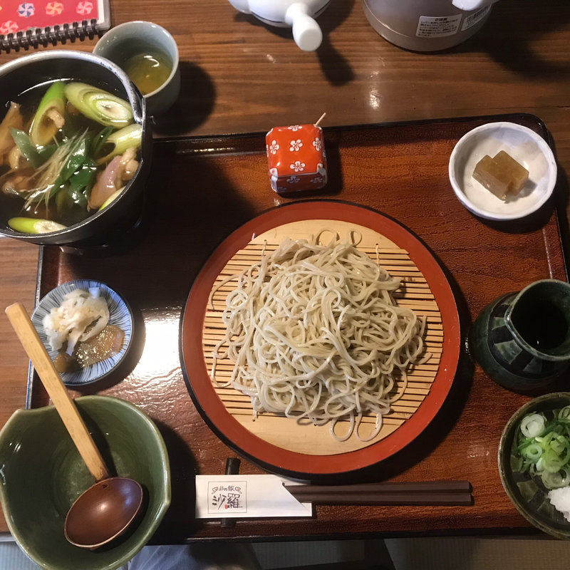 地鶏そば(山の飯 沙羅 （やまのめし しゃら）)