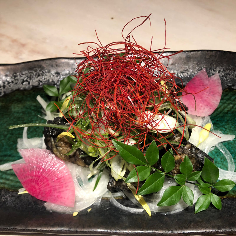 黒さつま地鶏の炭火焼き   (地鶏と完全個室 伊蔵 難波店)