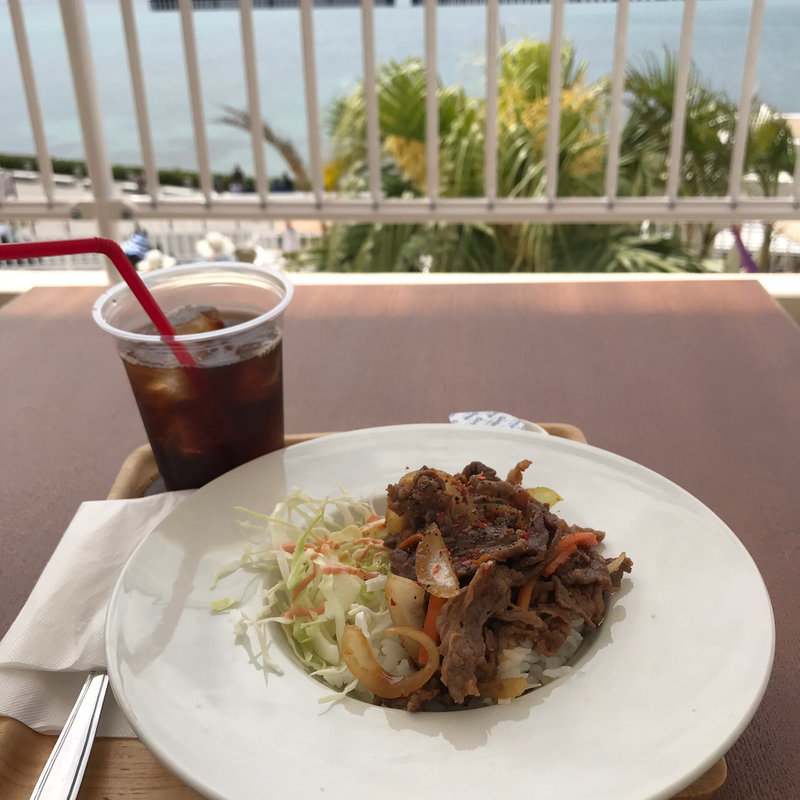 プルコギライス、ドリンクセット(AO CAFE)