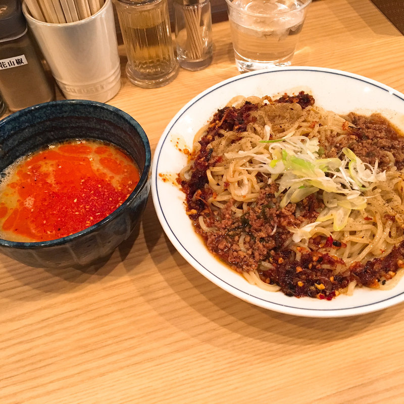 坦々つけ麺(小麦と肉　桃の木 )
