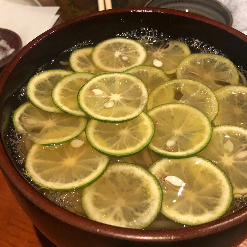 冷やかけすだちそば(東京土山人)