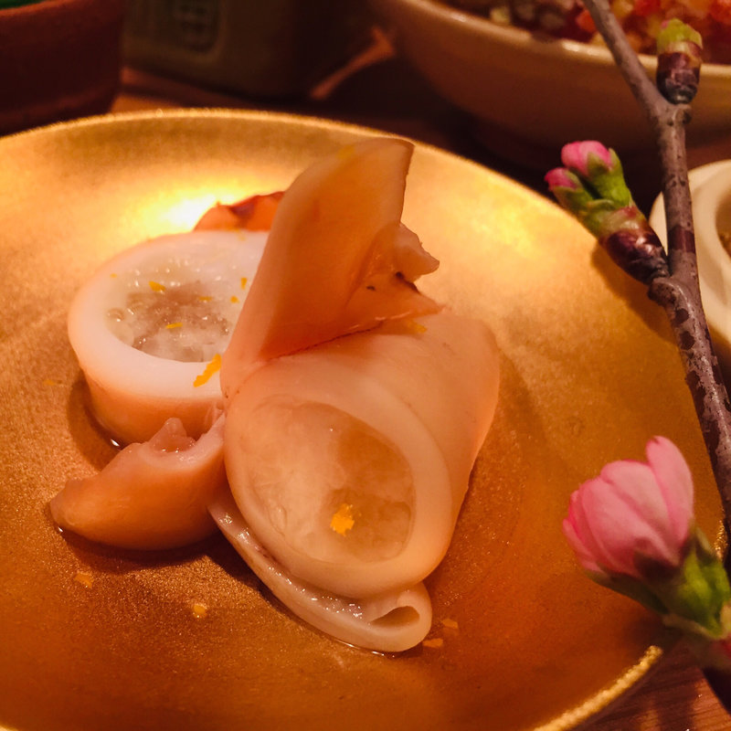 子持ち槍烏賊の煮含め(料理 澤)