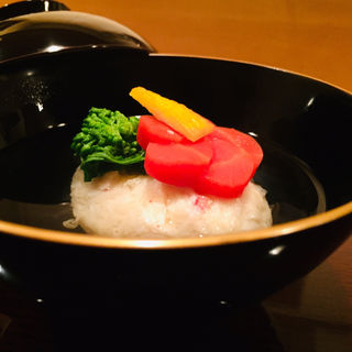 北海道産毛蟹真薯のお吸物(料理 澤)