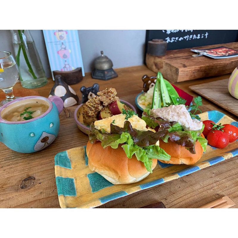 パンの定食(うつわとごはん ヨリミチ)