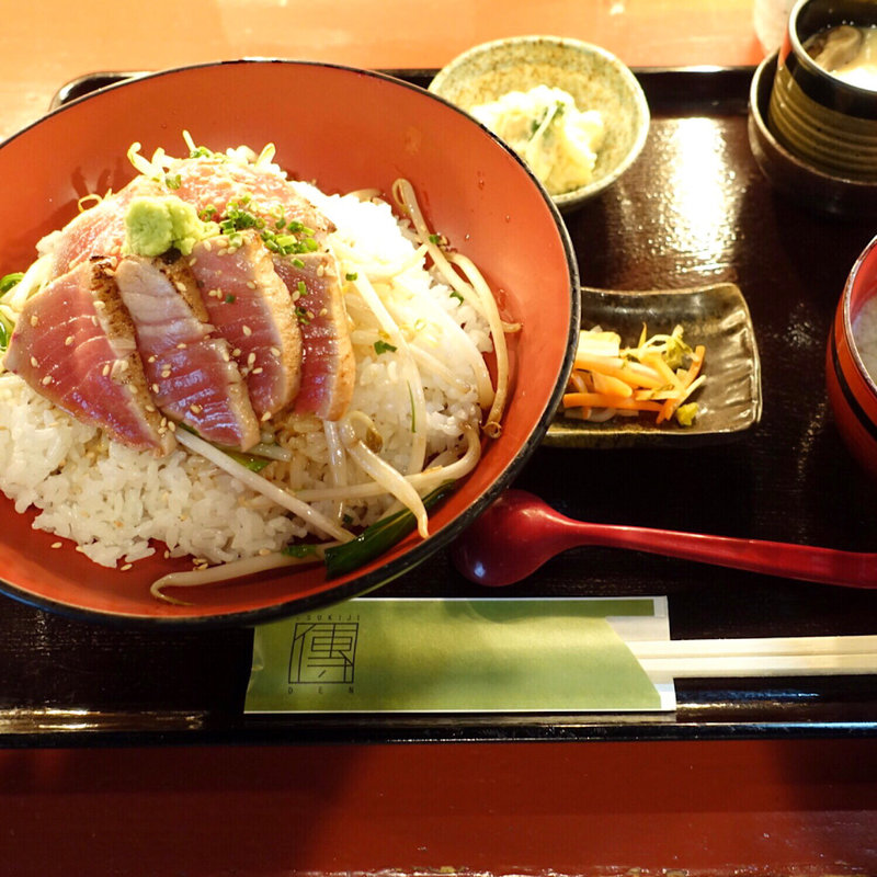 中トロ炙り丼定食(築地傳本店)
