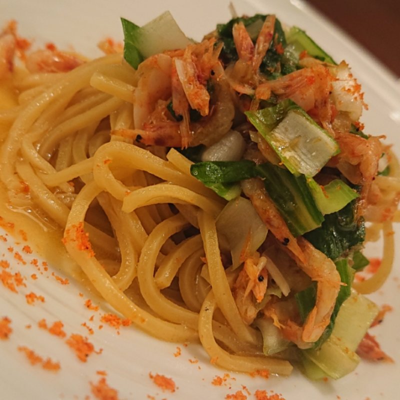 桜海老と蕗の薹のキタッラ(カノビアーノ・アネックス)