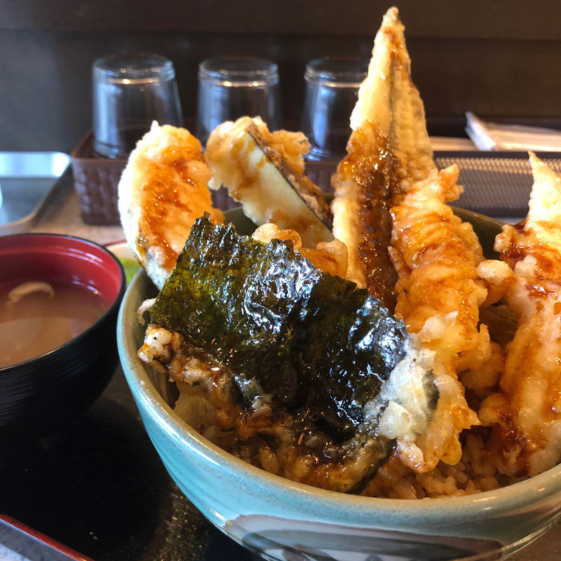 大地の天丼セット(天ぷら酒場 大地)