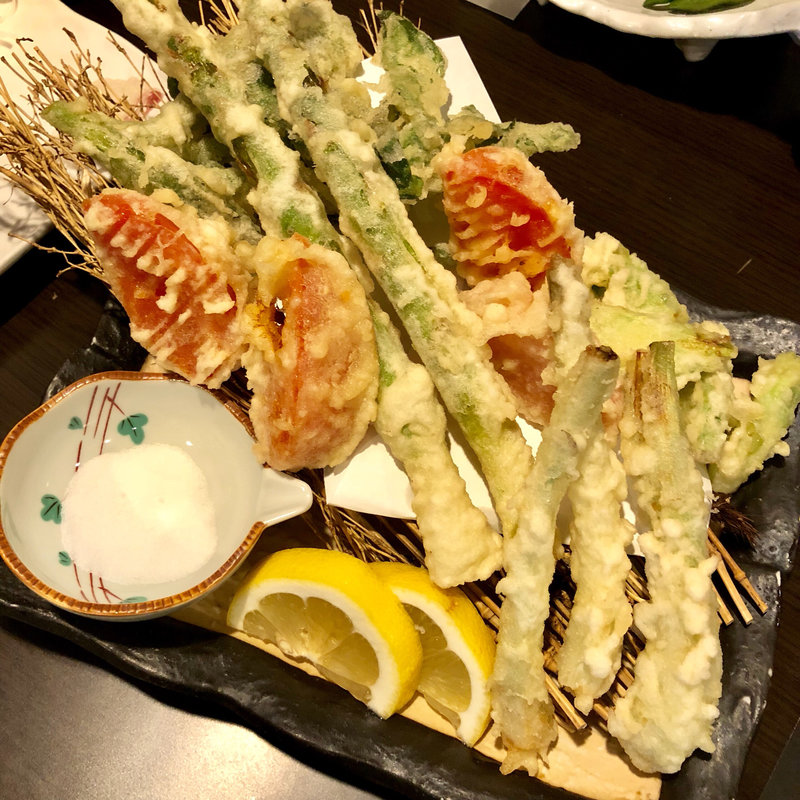春野菜天ぷら(旬味旬菜 大和)