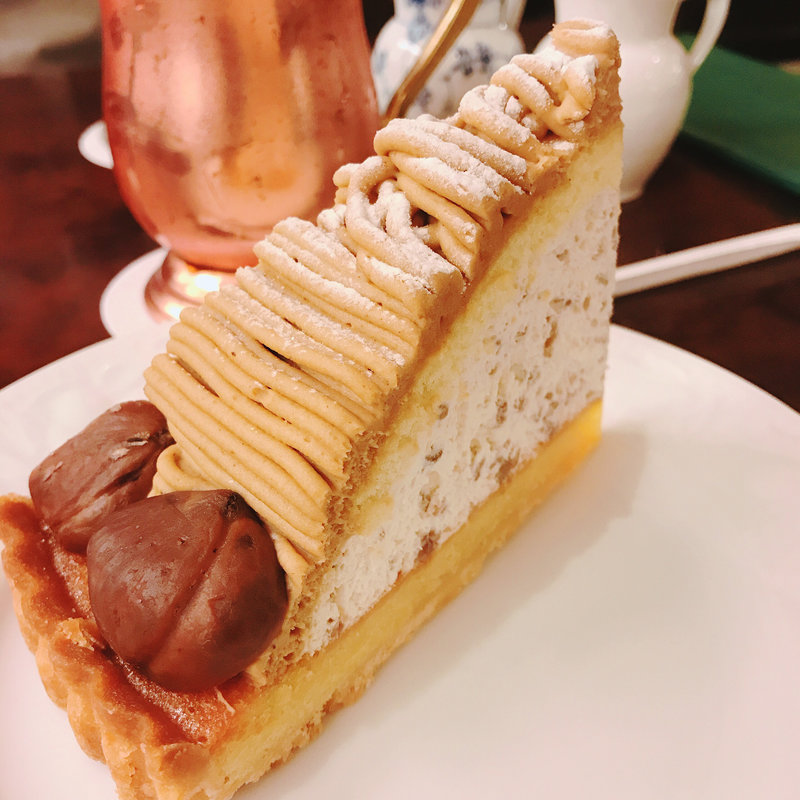 渋皮モンブランセット(椿屋珈琲 池袋茶寮)