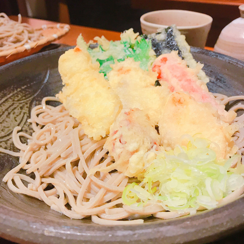 ぶっかけ 海鮮天そば(十割手打ちそば 美蕎 （BIKYO）)