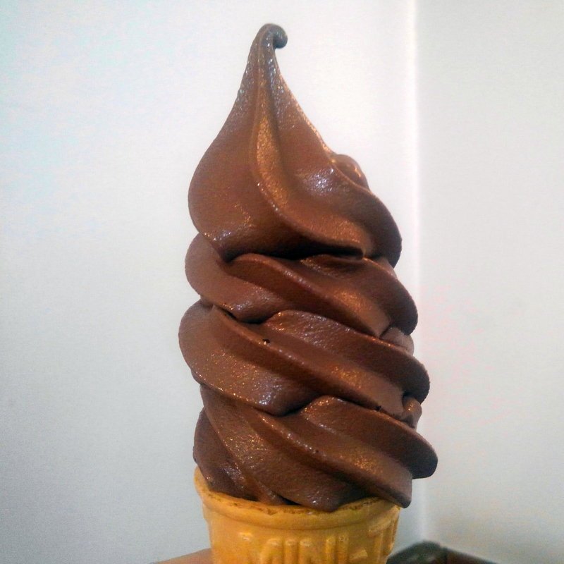 ビターチョコソフトクリーム(前沢温泉　舞鶴の湯　食堂 )