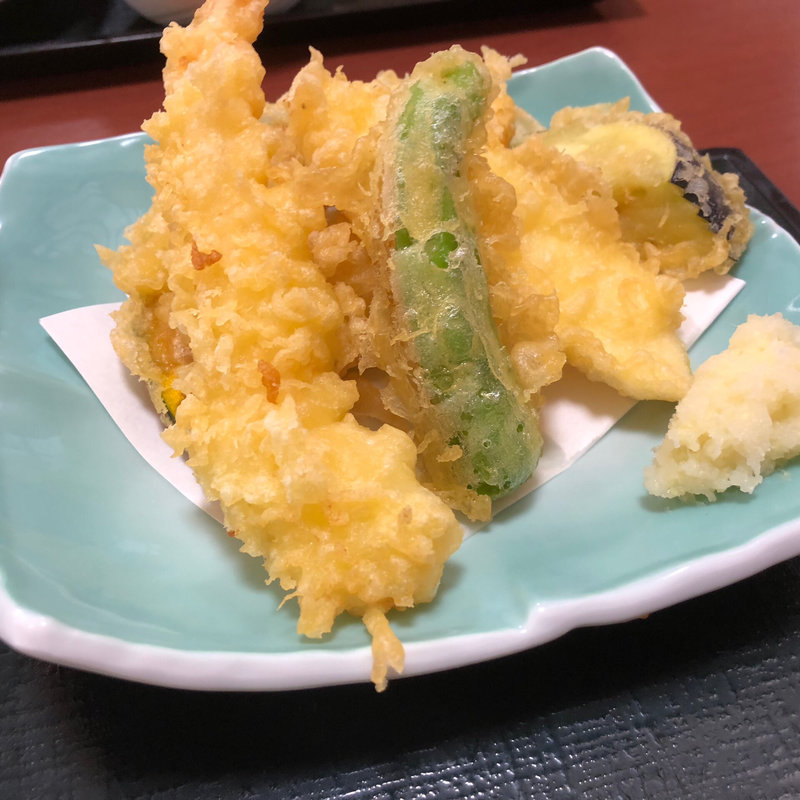 天刺し定食（天ぷら）(食処さんぞくや 東福岡店)