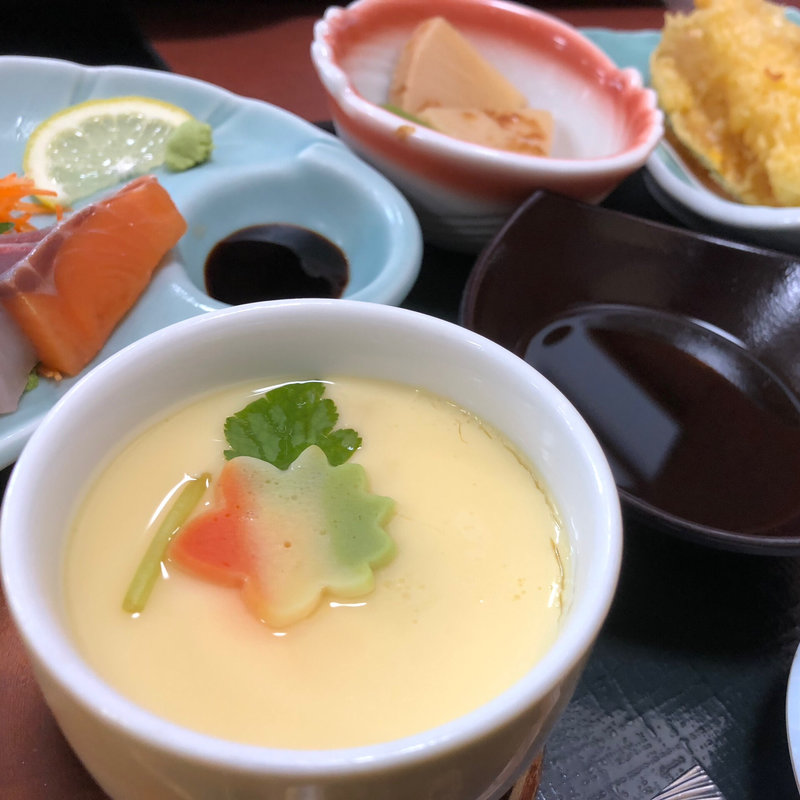 天刺し定食（茶碗蒸し）(食処さんぞくや 東福岡店)